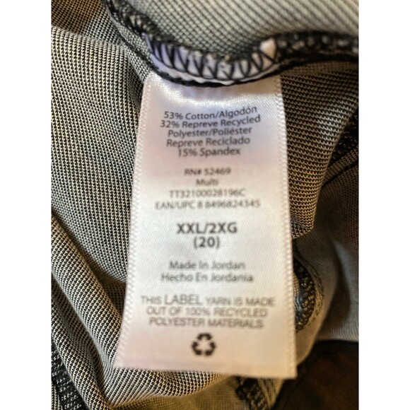 Time and Tru Stretch Leggings Size XXL Black Brown camo Back Pockets + Stretch - Picture 11 of 11